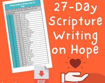 27-Day Scripture Writing Guide on Hope