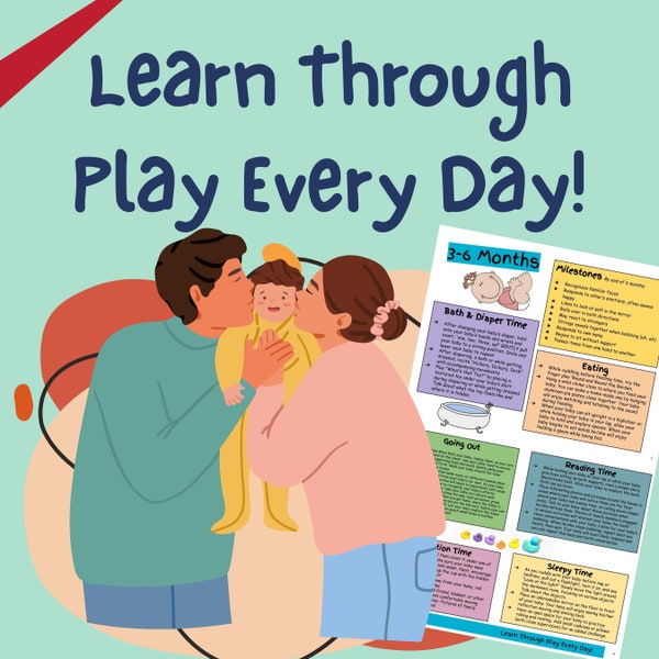 Learn Through Play Every Day! ~ Ideas and Activities for Parents to do with their Babies and Toddlers from 0 Months - 36 Months