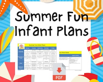 One Week Of Summer Fun Printable Infant Lesson Plans For Baby - Learning Through Play