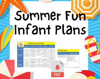 One Week Of Summer Fun Printable Infant Lesson Plans For Baby - Learning Through Play