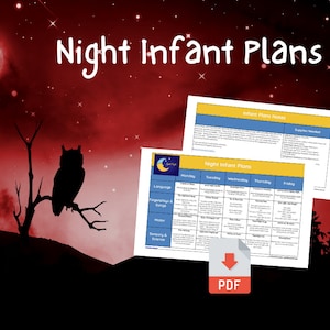 Night Printable Infant Lesson Plans For Baby - Learning Through Play