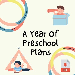 1年間の幼稚園プラン - 楽しくて簡単 - 遊びながら学ぶ - 2歳、3歳、4歳児に最適