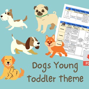 Dogs - Printable Toddler Theme - Learning Through Play