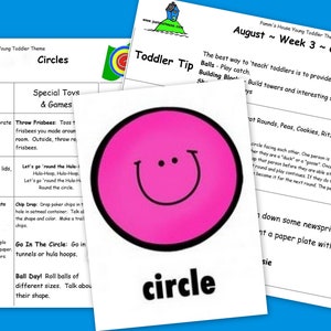 Printable Toddler Theme - Circles - Learning Through Play