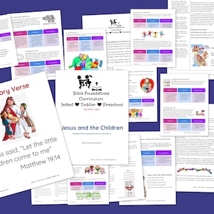 Let the Children Come To Me Bible Foundations Curriculum for Infants, Toddlers & Preschoolers, Bible Curriculum