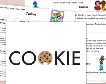 Printable Toddler Theme - Cookies - Learning Through Play