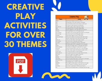 Creative Play Activities For Over 30 Themes - Suitable for Infants, Toddlers and Preschoolers