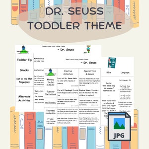 The Works of Dr. Seuss - Printable Toddler Theme - Spielend lernen
