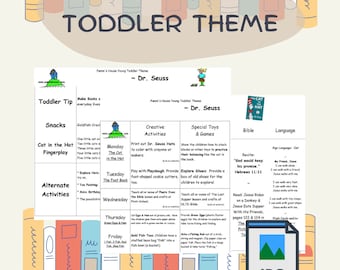 The Works of Dr. Seuss - Printable Toddler Theme - Learning Through Play