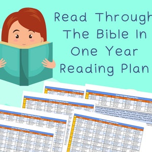 Einjähriger Bibelleseplan - Lesen Sie jeden Tag die Bibel durch - Altes Testament, Neues Testament, Psalmen & Sprüche