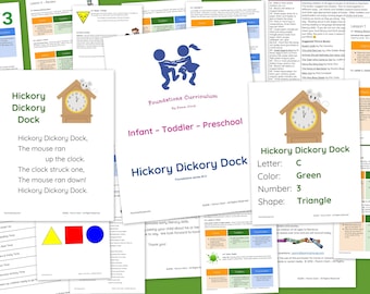 Hickory Dickory Dock Foundations Curriculum for Infants, Toddlers & Preschoolers