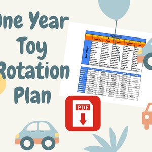 One Year Toy Rotation Plan For Infants, Toddlers, and Preschoolers