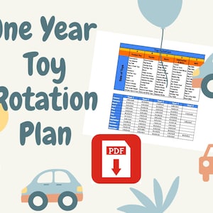 One Year Toy Rotation Plan For Infants, Toddlers, and Preschoolers