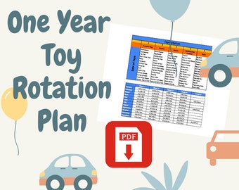 One Year Toy Rotation Plan For Infants, Toddlers, and Preschoolers