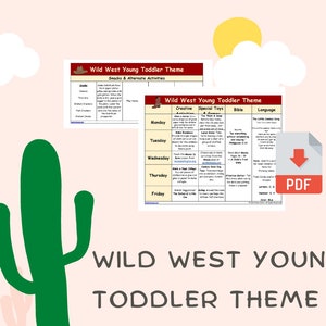 Wild West - Printable Toddler Theme - Learning Through Play