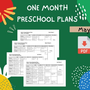 5 月の幼稚園レッスン プラン - 聖書に基づく - 遊びを通して学ぶ - 2 歳、3 歳、4 歳児