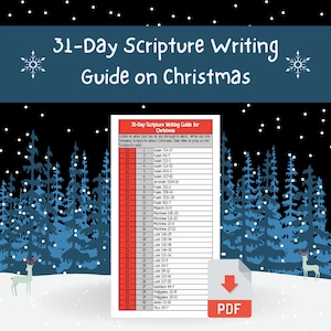 31-Day Scripture Writing Guide on Christmas