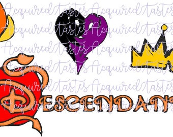 Download Descendants svg | Etsy