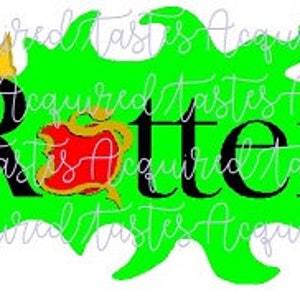Descendants Inspired SVG Rotten Digital Download