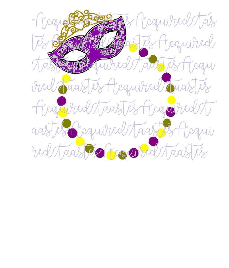 mardi gras monogram gift