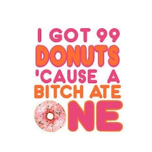 99 Donuts SVG and PNG cut file Digital Download