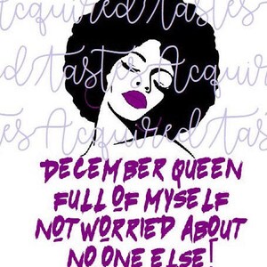 I&#39;m a Queen #Blessed includes ALL months SVG
