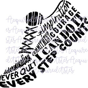 Motywacyjny Sneaker Running SVG Plik cyfrowy do cięcia