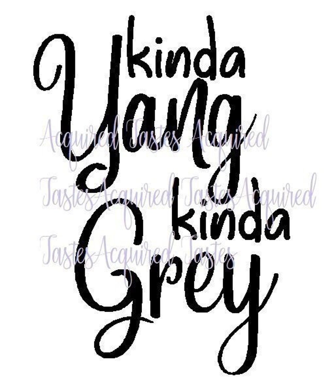 Grey's Anatomy Inspired kinda Yang Kinda Grey Etsy