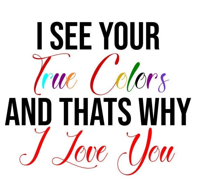 True Colors SVG Digital Download - Etsy UK