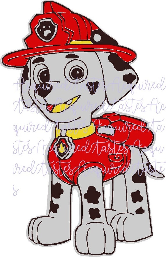 Marshall Inspired Paw Patrol Svg Etsy