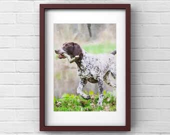 Pet Painting from Photo | Watercolor Painted Portrait | Pet Lover Gift