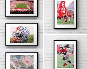 Ohio State Buckeyes College Football Stadium, Printable Wall Art, Ohio State University, Graduation Gift, Office Wall Art