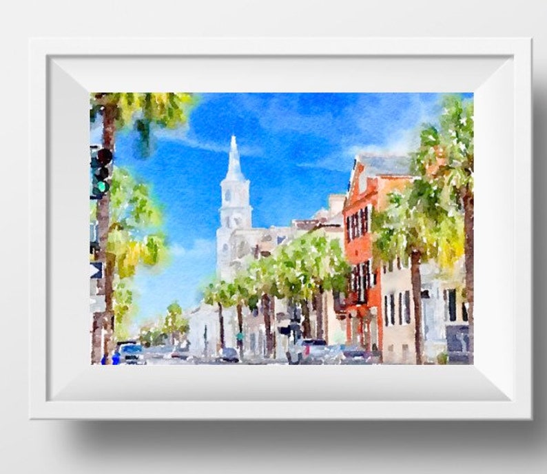 Charleston Art Print Charleston Wall Art Prints Charleston Etsy