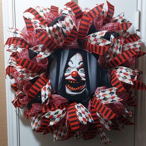 Red Clown Wreath