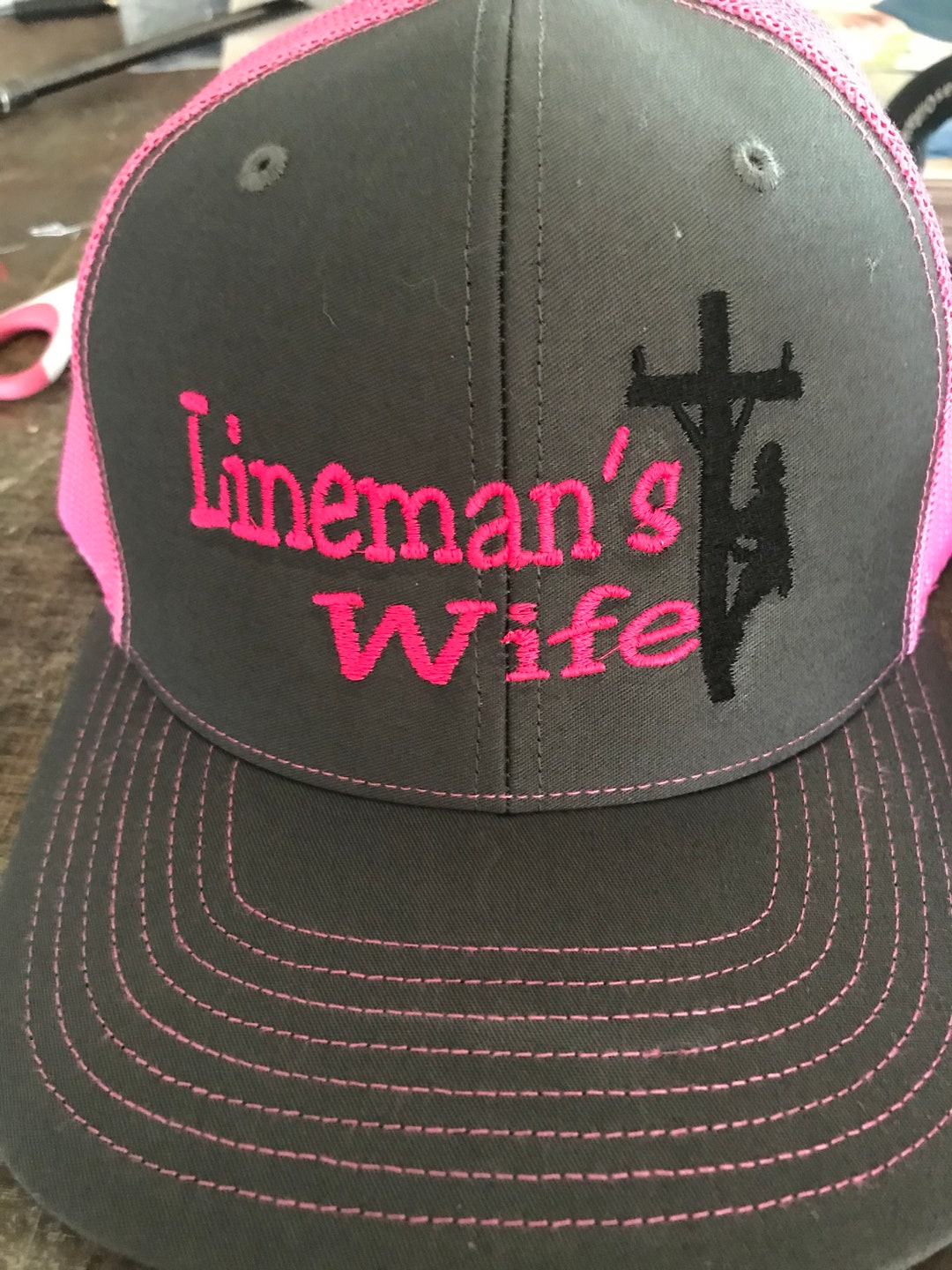 Lineman's Wife/daughter Hats Etsy
