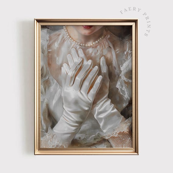 Victorian Woman Art Print | Antique Lace Gown (digital Download) - Etsy