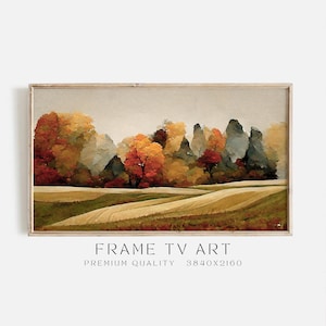 Samsung Frame TV Art, Autumn Landscape TV Art, Fall Foliage Digital Art, Seasonal Digital Download, Autumn Trees Samsung Smart TV Art
