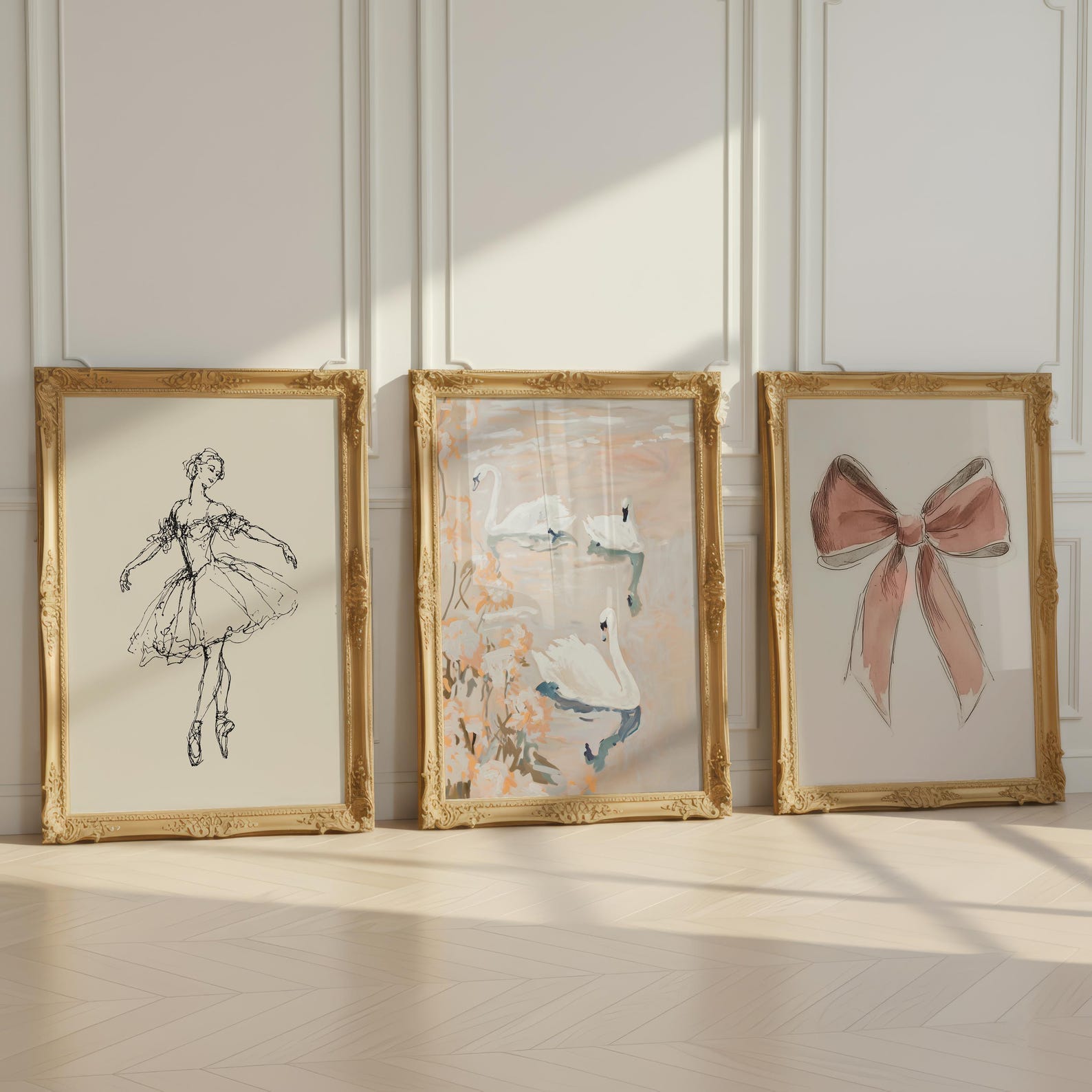 Girl Nursery Print Bundle | Pink Baby Room PRINTABLE Wall Art ...