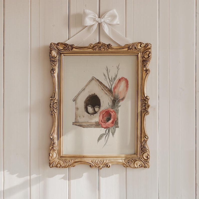 Woodland Animal Art Print Set: Vintage Storybook Nursery, Kids Bedroom Decor (Digital Download) image 6