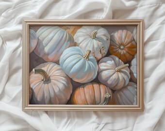 Pastel Pumpkin Wall Art Print | Girly Halloween Decor (Digital Download)
