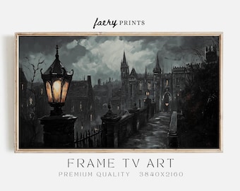 Haunted House Frame TV Art | Spooky Halloween Mansion (Digital Download)