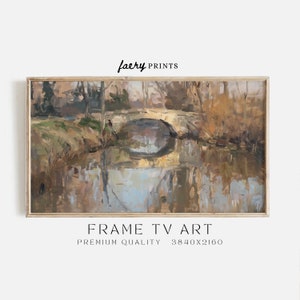 Autumn Scenery Samsung Frame TV Art | Country Fall Landscape Art for the Frame TV | Vintage Painting Digital Download TV Art | S258