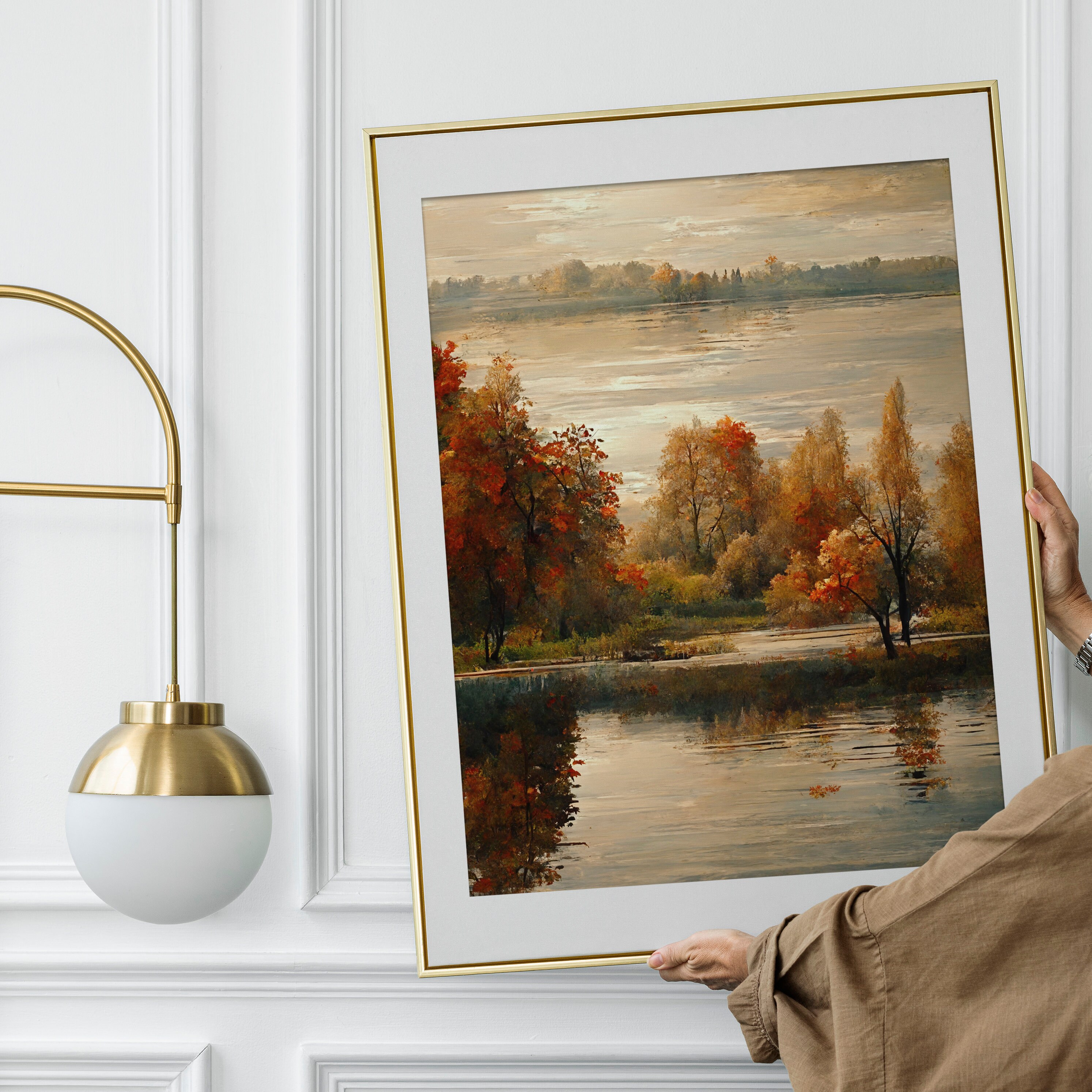 Autumn Landscape Print Fall Foliage Wall Art Autumn Trees Etsy
