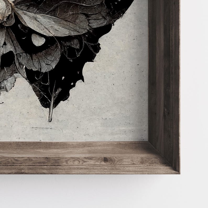 Moth Print, Dark Academia Wall Art, Dark Home Decor, Classical ...
