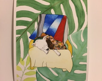 Sleeping Dog Print