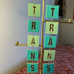 TRANS upcycled earrings
