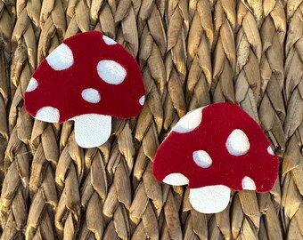 Custom Mushroom Stud Earrings