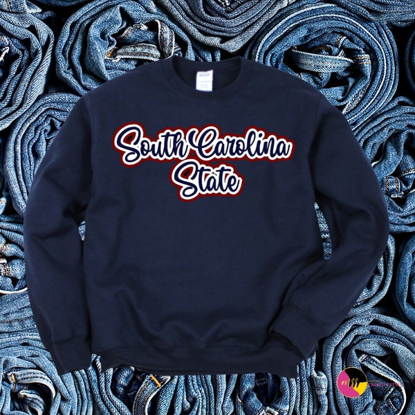 South Carolina Script Sweatshirt Etsy