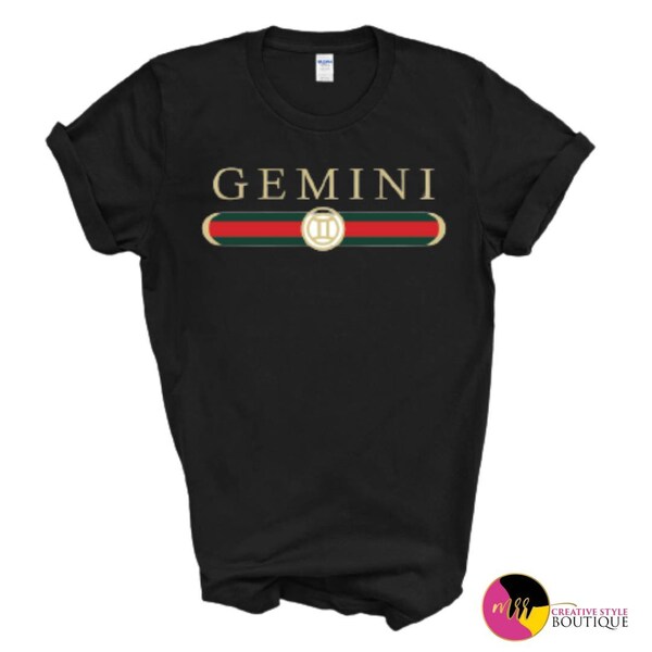 Gemini, Happy Birthday Zodiac Sign, Horoscope, Designer Fashion, Birthday Queen, Birthday King, High Fashion, Unisex Zodiac Sign TShirt