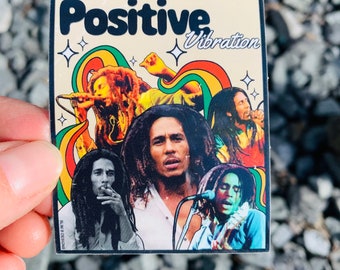 Bob Marley Sticker-Positive Vibration